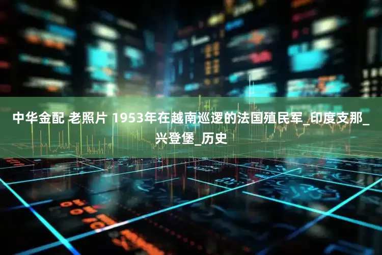 中华金配 老照片 1953年在越南巡逻的法国殖民军_印度支那_兴登堡_历史